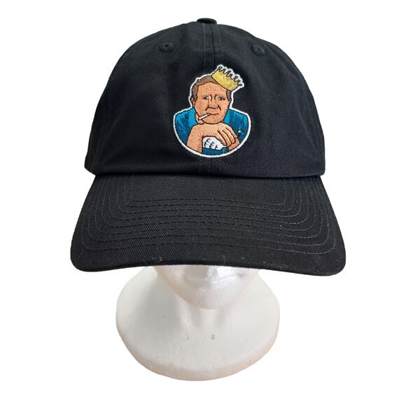 Golf Gods Australia Goat The King Black Dad Golf Hat Cap NWOT - Picture 1 of 5